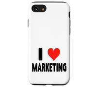 I Love Marketing - Heart Funny Ads Agencia de Publicidad Publicidad Carcasa para iPhone SE (2020) / 7/8