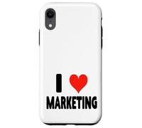 I Love Marketing - Heart Funny Ads Agencia de Publicidad Publicidad Carcasa para iPhone XR