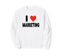 I Love Marketing - Heart Funny Ads Agencia de Publicidad Publicidad Sudadera