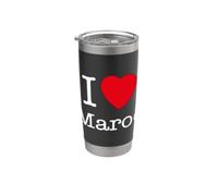 I Love Maroc, Morocco Illustration Novelty Graphic Designs Vaso térmico de acero inoxidable de doble pared