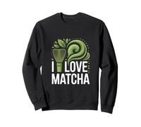 I Love Matcha - Hojas de té con diseño de batidor Sudadera