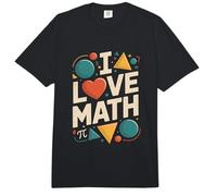 I Love Matemáticas Geometría Álgebra Pi Comfort Colors Adult Heavyweight T-Shirt