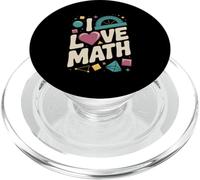 I Love Math Corazón Geometría Transportador Formas PopSockets PopGrip para MagSafe