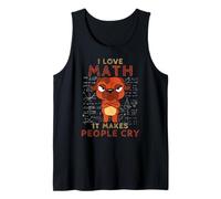 I Love Math It Makes People Cry I Algebra Dog Teacher Camiseta sin Mangas