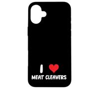 I Love Meat Cleavers - Corazón - Carnicero Carnicero Cocinero Chef Carcasa para iPhone 16 Plus