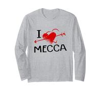 I Love Mecca Heart Islam Hajj Arrow City Saudi Arabia Viaje Manga Larga