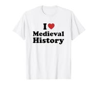 I Love Medieval History Student Major Graduation Camiseta
