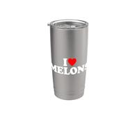 I Love Melons Vaso térmico de acero inoxidable de doble pared