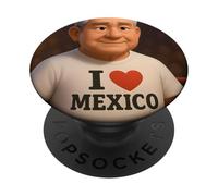 I Love Mexico Illustration Novelty Graphic Designs PopSockets PopGrip Adhesivo