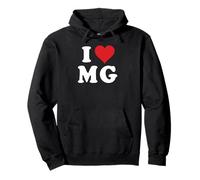 I Love MG Initials I Heart M.G. First Last Name M G Sudadera con Capucha