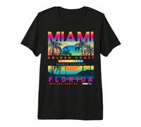 I Love Miami, Cool Miami Florida Colourful Sunrise Graphic Camiseta Premium