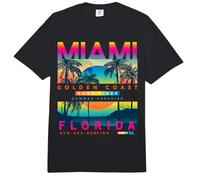 I Love Miami, Cool Miami Florida Colourful Sunrise Graphic Comfort Colors Adult Heavyweight T-Shirt
