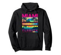 I Love Miami, Cool Miami Florida Colourful Sunrise Graphic Sudadera con Capucha