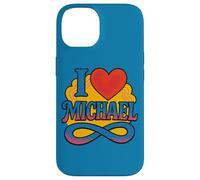 I Love Michael Sweet - Diseño de corazón romántico Personalizado Carcasa para iPhone 14