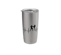 I Love Mixed Martial Arts MMA Línea Pulse Vaso térmico de acero inoxidable de doble pared