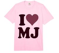 I Love MJ Fan Merchandising Diseño Inicial Gran Corazón M.J. Comfort Colors Adult Heavyweight T-Shirt