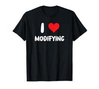 I Love Modifying - Corazón - Coche Camión Mecánico Autobody Van Camiseta
