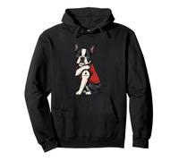 I Love Mom Tattoed Dog Mama Boston Terrier Dueño Amante de los Perros Sudadera con Capucha