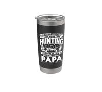 I Love More Than Hunting Papa Grandpa Hunter Life Vaso térmico de acero inoxidable de doble pared