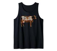 I Love Morning Cow Poop Smell Funny Farmer Rancher Cow Lover Camiseta sin Mangas