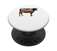I Love Morning Cow Poop Smell Funny Farmer Rancher Cow Lover PopSockets PopGrip Adhesivo