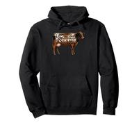 I Love Morning Cow Poop Smell Funny Farmer Rancher Cow Lover Sudadera con Capucha