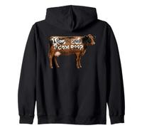 I Love Morning Cow Poop Smell Funny Farmer Rancher Cow Lover Sudadera con Capucha