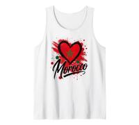 I Love Morocco - Bandera de corazón para Viajes, diseño de Recuerdo turístico Camiseta sin Mangas