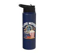 I Love Movies Cine Entusiasta Reel Stainless Steel Insulated Water Bottle