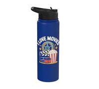 I Love Movies Cine Entusiasta Reel Stainless Steel Insulated Water Bottle