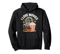 I Love Movies Cine Entusiasta Reel Sudadera con Capucha