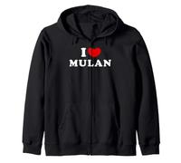 I Love Mulan, I Love Mulan Sudadera con Capucha