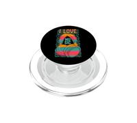 I Love Music Auriculares Coloridos Gráfico Amante de la música PopSockets PopGrip para MagSafe