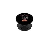 I Love Music Retro Triangle Auriculares Gráfico PopSockets PopGrip Adhesivo
