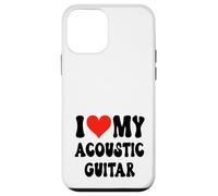 I Love My Acoustic Guitar - Banda Corazón Guitarrista Música Rock Carcasa para iPhone 12 Mini
