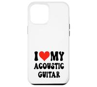 I Love My Acoustic Guitar - Banda Corazón Guitarrista Música Rock Carcasa para iPhone 12 Pro MAX