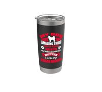 I Love My Alaskan Malamute Dog Funny Puppy Dogs Lovers Vaso térmico de acero inoxidable de doble pared