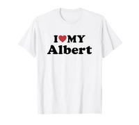 I Love My Albert Nombre Conjunto Pareja Camiseta