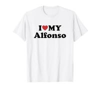 I Love My Alfonso Nombre Conjunto Pareja Camiseta