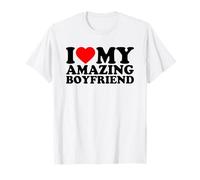 I Love My Amazing Boyfriend, I Heart My BF Valentines Day Camiseta