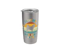 I Love My American Akita - Silueta de perro retro vintage Vaso térmico de acero inoxidable de doble pared
