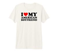 I Love My American Boyfriend Camiseta Premium
