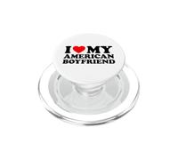 I Love My American Boyfriend PopSockets PopGrip para MagSafe