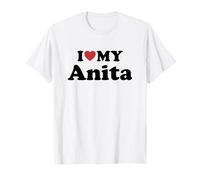 I Love My Anita Nombre Conjunto Pareja Camiseta