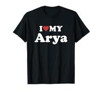 I Love My Arya Nombre Conjunto Pareja Camiseta