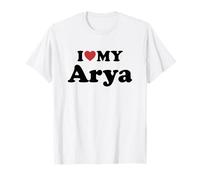 I Love My Arya Nombre Conjunto Pareja Camiseta