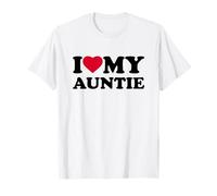 I Love My Auntie Heart Grandma Family Camiseta