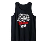 I Love my Awesome Chinese Wife Cita Camiseta sin Mangas