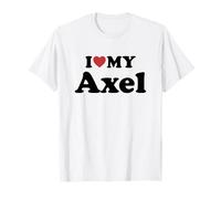 I Love My Axel Nombre Conjunto Pareja Camiseta