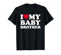I Love My Baby Brother Heart Family Funny Camiseta